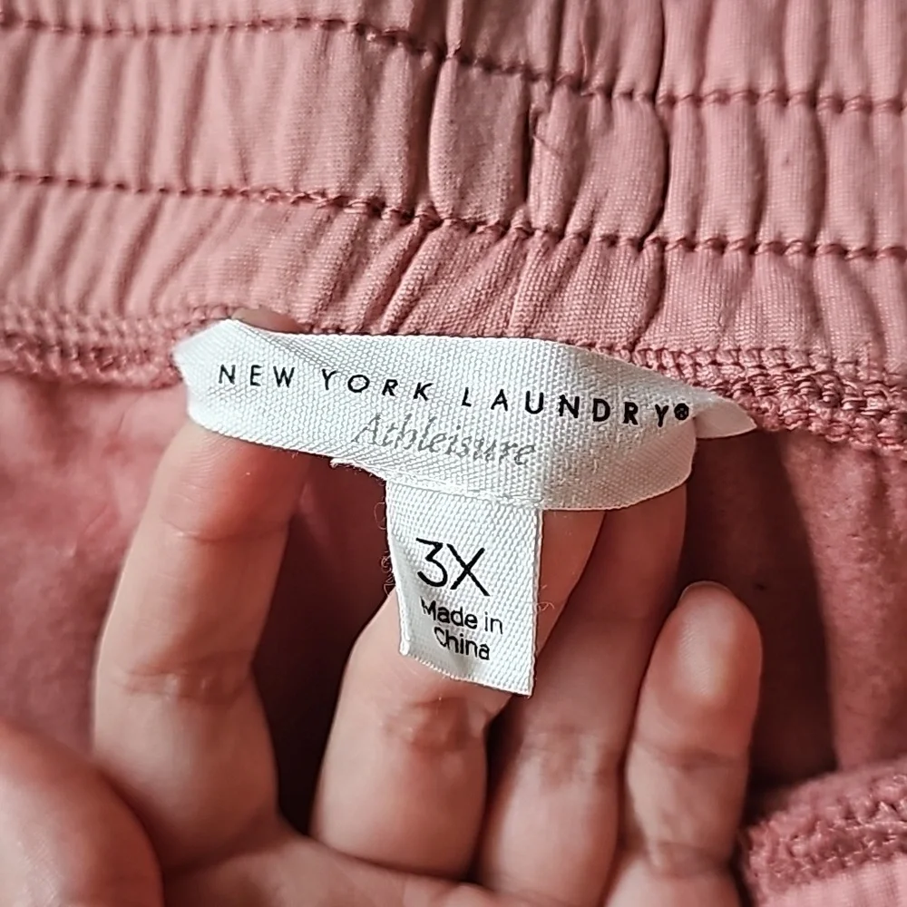 New York Laundry Pink Lounge Pants Plus Size 3X - Picture 2 of 7